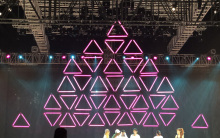 3D RGB Full Color LED Falling Snow Tube