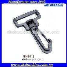 black single-swiveled hooks buckles plastic buckles SBS buckles GHB012