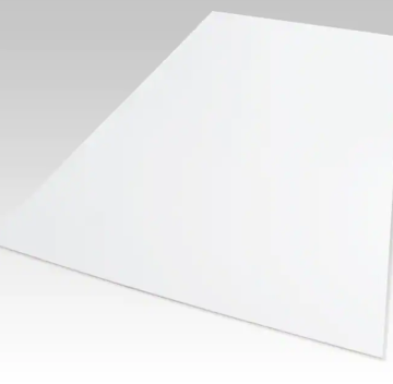 White PVC plastic sheet