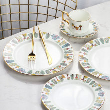 Porcelain Plate Ceramic Cup and Saucer Ceramic Tableware