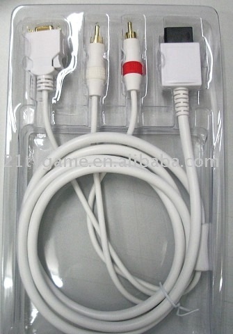 2RCA+D cable for WII, Game accessories, Game parts