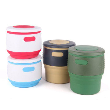 Collapsible Coffe Cup Silicone Green Cup Water Bottles