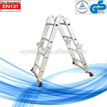 WK-TL09 2.6M telescopic aluminum ladder alloy telescopic ladder EN131 approved