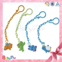 2015 New Design Promotion Metal Pacifier Clip Pacifier Chain and Clip Plastic Pacifier Clip
