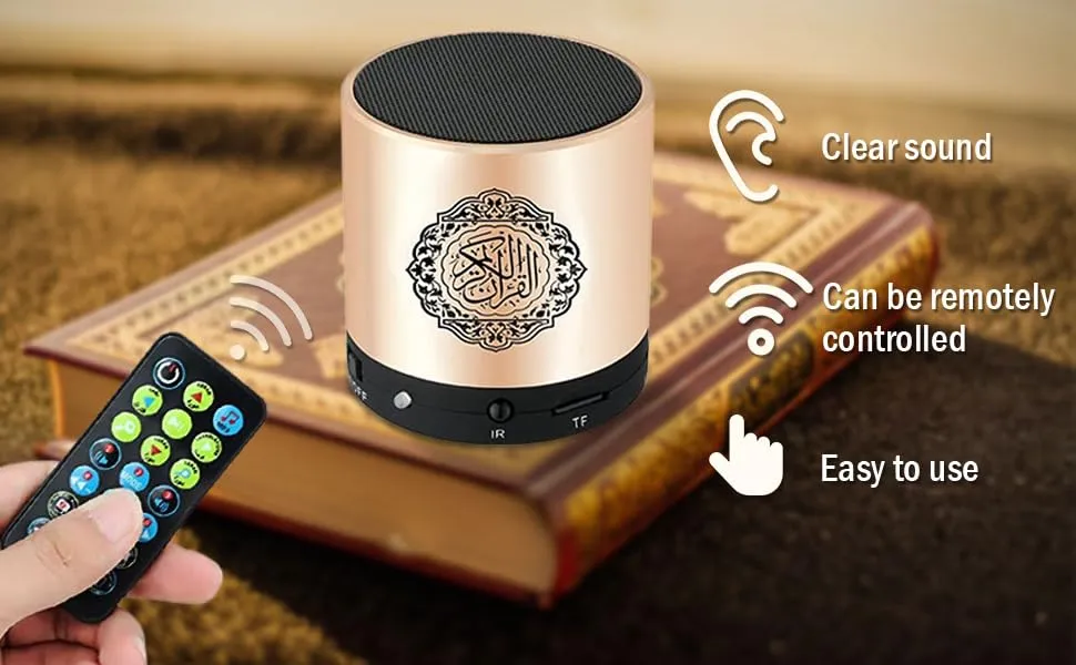 Digital Quran Speaker with Rechargeable MP3 Player and Remote Control