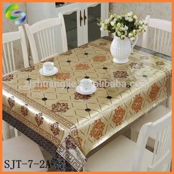 shuangjie embossed gold and silver table cloth