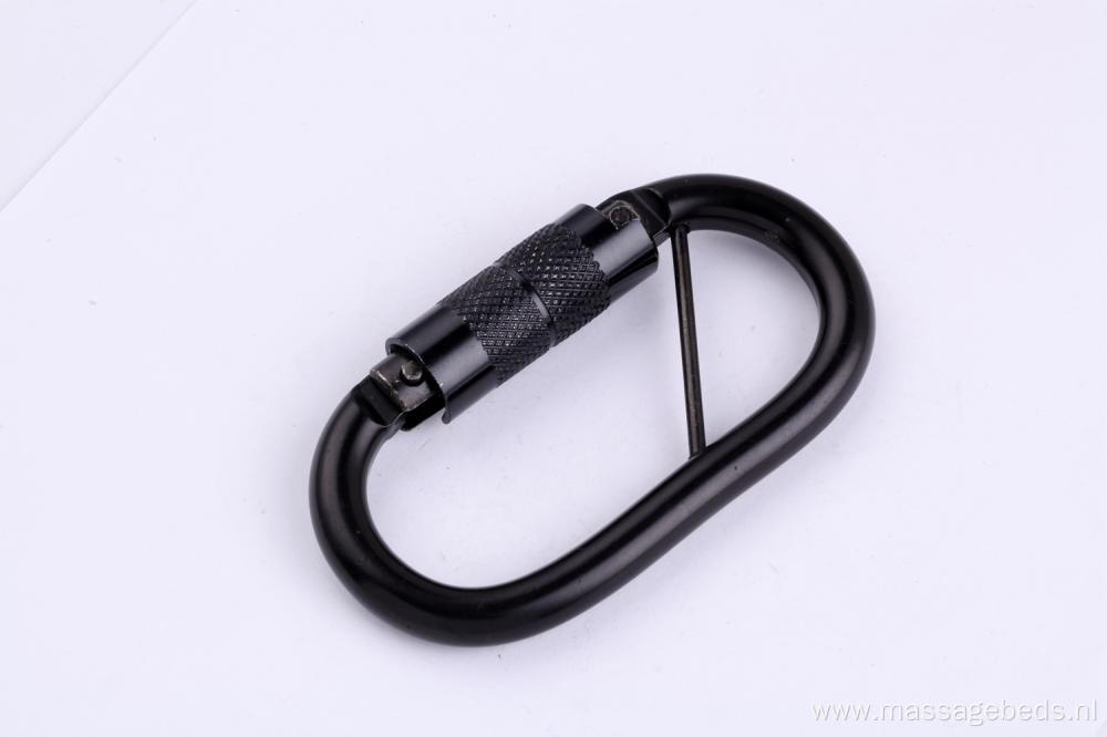 Black Color Steel 2T Capacity Carabiner