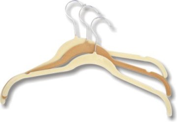 Velvet Flocked Clothes Hanger with U Notches