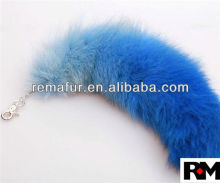 Fashion Dyed 100% Genuine Fox Tail Fur Accessory for E-bike keychain ornament