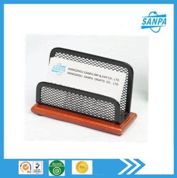 Hangzhou High Quality Wooden Wire Mesh Namecard Holder , Photo Holder , Clips Holder