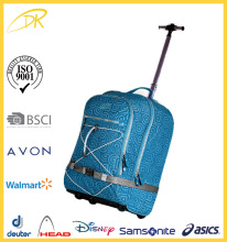ISO9001 audit trolley school backbag, girl school backpack on wheels