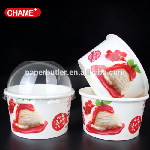 disposable ice paper cup / ice cream cup paper with lid