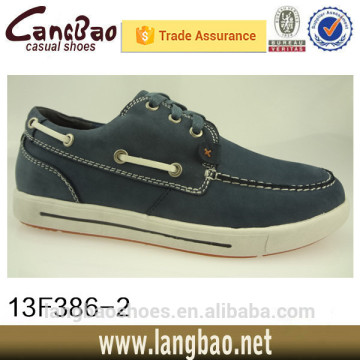 high quality casual boat shoe leather men laces casual shoes