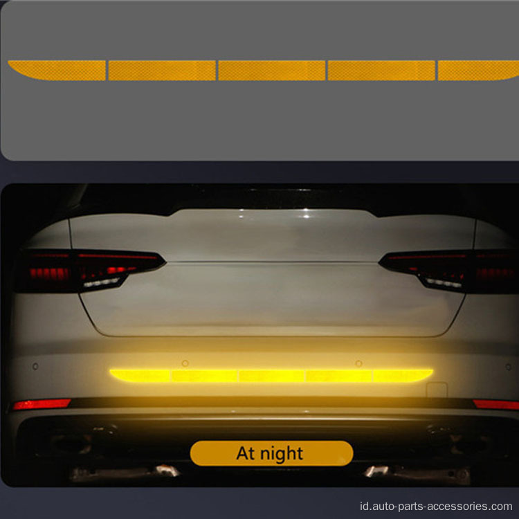 Tail peringatan strip bumper stiker mobil reflektif