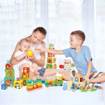 New Educational Toy Set: 10pcs Children's Animal Stacking Nesting Cube Box for Toddlers