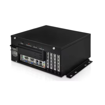 IEI ECA-200 Black Industrial Computer Chassis with Four Expansion Slots for MicroATX Motherboard