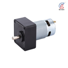 Black Gearbox Silver Brushed DC Electric Motor