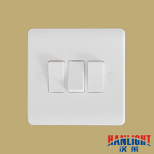 UK type 3gang 1way/2way wall switch