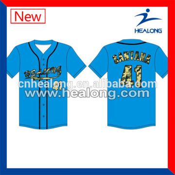 Custom Sublimation Logo Camo Baseball Shirts Wholesale