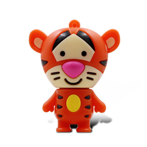 Stick USB em forma de urso-tigre de animais personalizados