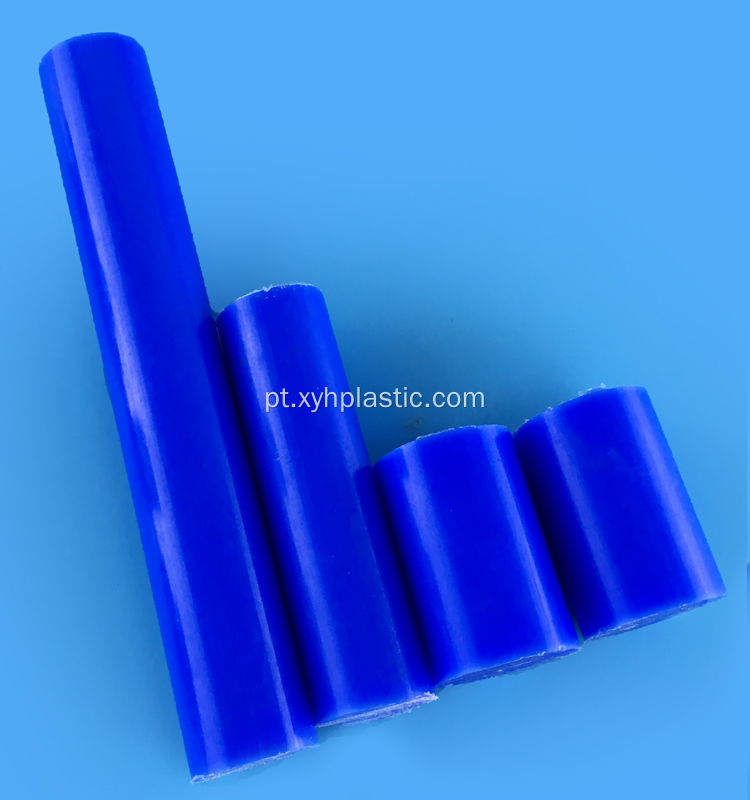 Diâmetro Barra PA6G Azul / Branco de 100 mm