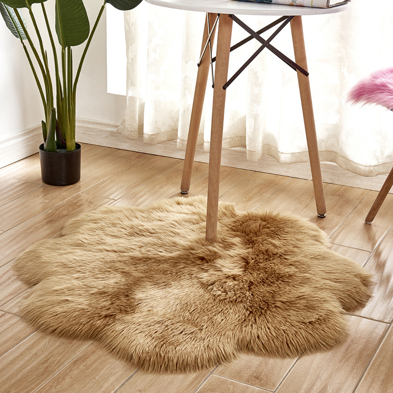 DEQI Kids Room Floor Carpets Modern Area Rugs Non-Slip Fluffy Flooring Carpet Rugs for Bedroom Living Room
