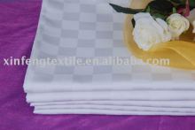 T-250 Check White Bed Sheet For Hotel