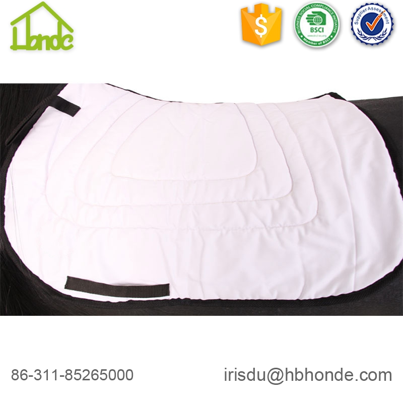 Cotton Outshell Fabric Lining Saddle Pads for Horses