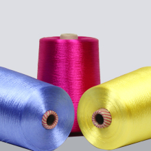  Bright Color 300D/60F 100% Viscose Rayon Filament Tube Yarn 