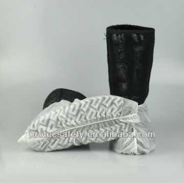 Disposable pp non skid shoe covers, non woven shoe covers