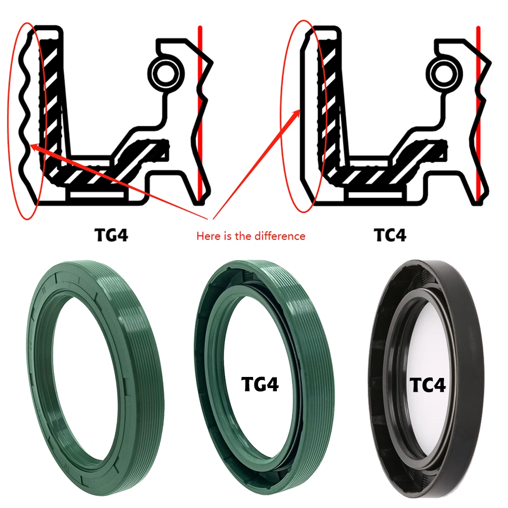 NBR/FKM Tg4 Double Lip Oil Seal for Reciprocating-Shaft Applications