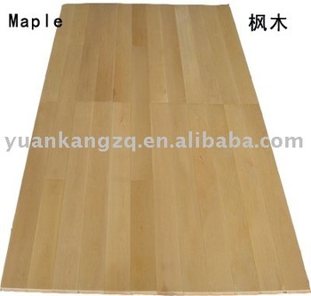 wood flooring-finger-jointed maple solid
