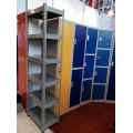 Tall White Metal Storage Shelving Units