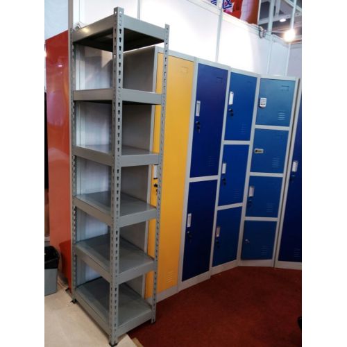 Tall White Metal Storage Shelving Units