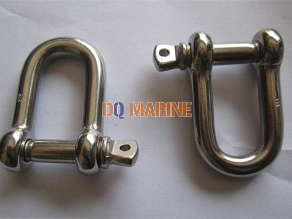 China Supplier Stainless Steel 3mm D Shackle With Screw Pin