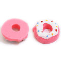 Hot Selling Mini Donut Harz Cabochon Flat Back Süßes Essen Donut Handmade Craft Dekor Perlen Charms Haarnadel Ornamente