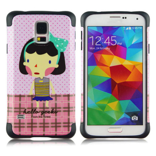 Water Sticker Cartoon Comob Case for Samsung S5 I9600