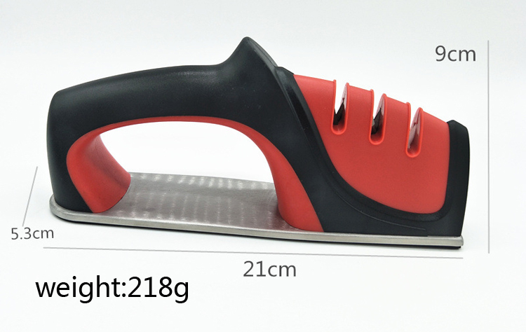 portable multi-function professional 3 In 1 knife sharpening tool manual knife sharpener kitchen