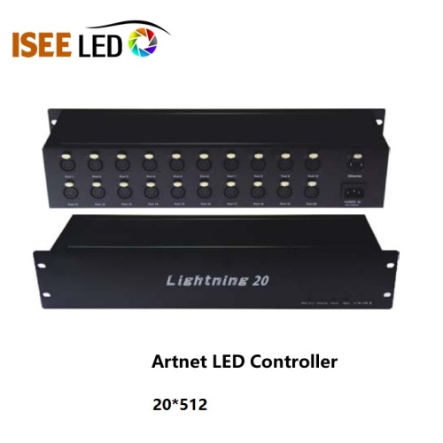 Bộ điều khiển LED 16 Universes Artnet Controller