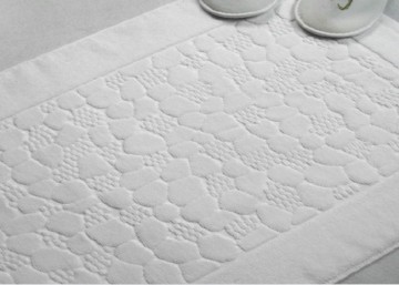 Bath Mat White Hotel Mat Elegant Soft
