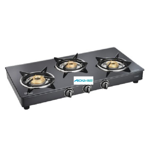 Classic Black Toughened Glass Top Gas Cooker