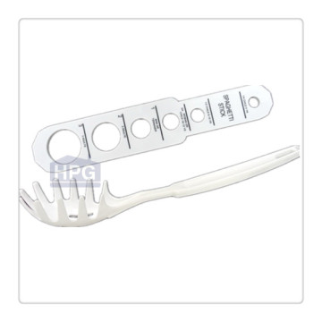 Spaghetti server with measuring stick/spaghetti spoon