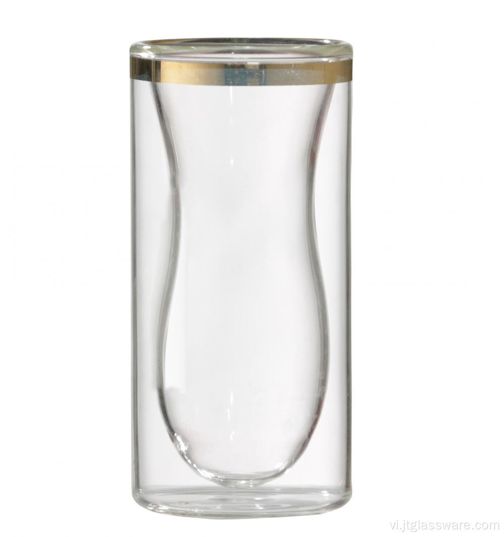 Cốc thủy tinh hai thành borosilicat cao