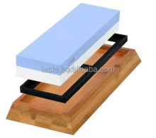 customized  logo double-sided knife sharpening  grinding oil stone with free sample