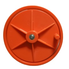 Plastic Tie Wire Reel / Plastic Wheel" could be simplified to:

"Plastic Tie Wire Reel & Wheel