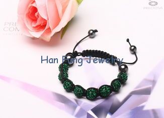 Cheap Fashion Bracelet Dark Green Shamballa Bead Bracelet NP10096