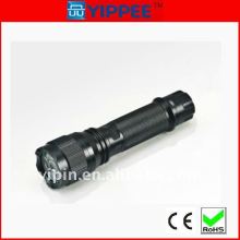Rechargeable aluminum led torch, solar flashlight