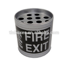 round ashtray tin box by oem