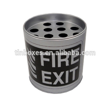 round ashtray tin box by oem