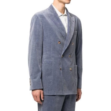 OEM Tailor Made Double Breasted groom wear wedding suit Men's Corduroy Suits for men